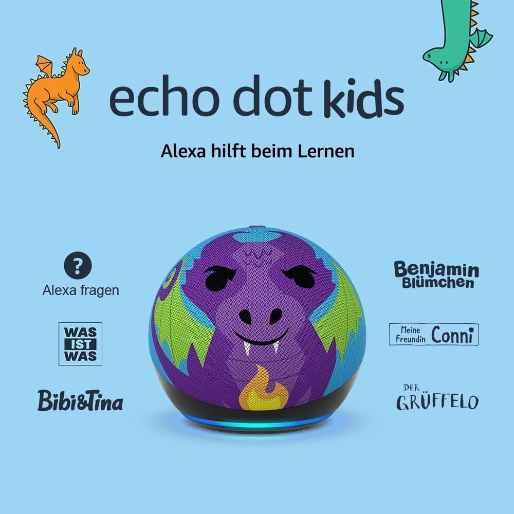 Amazon Echo Dot 5. Gen 2022 Smarter Lautsprecher Alexa | mit / ohne Uhr | Kids