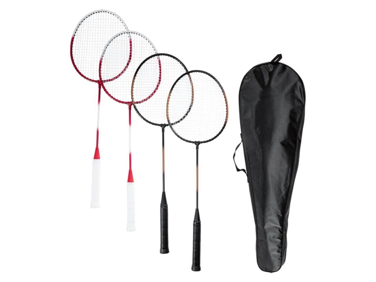 Crivit Badminton Komplett-Set für 4 Spieler Netz 4 Schläger 3 Bälle 6,2x0,6m NEU