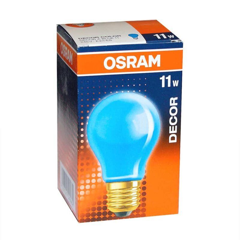 Osram Glühbirne 11W Rot Gelb Grün Orange Blau E27 Glühlampe Glühbirnen Set Deco