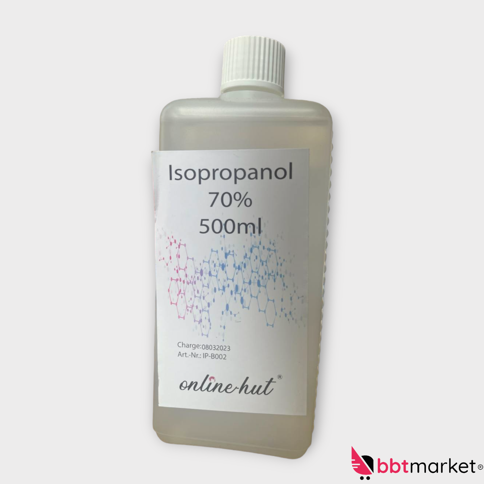 Online-Hut - Isopropanol - Klar - 70% - 500 ml  neu