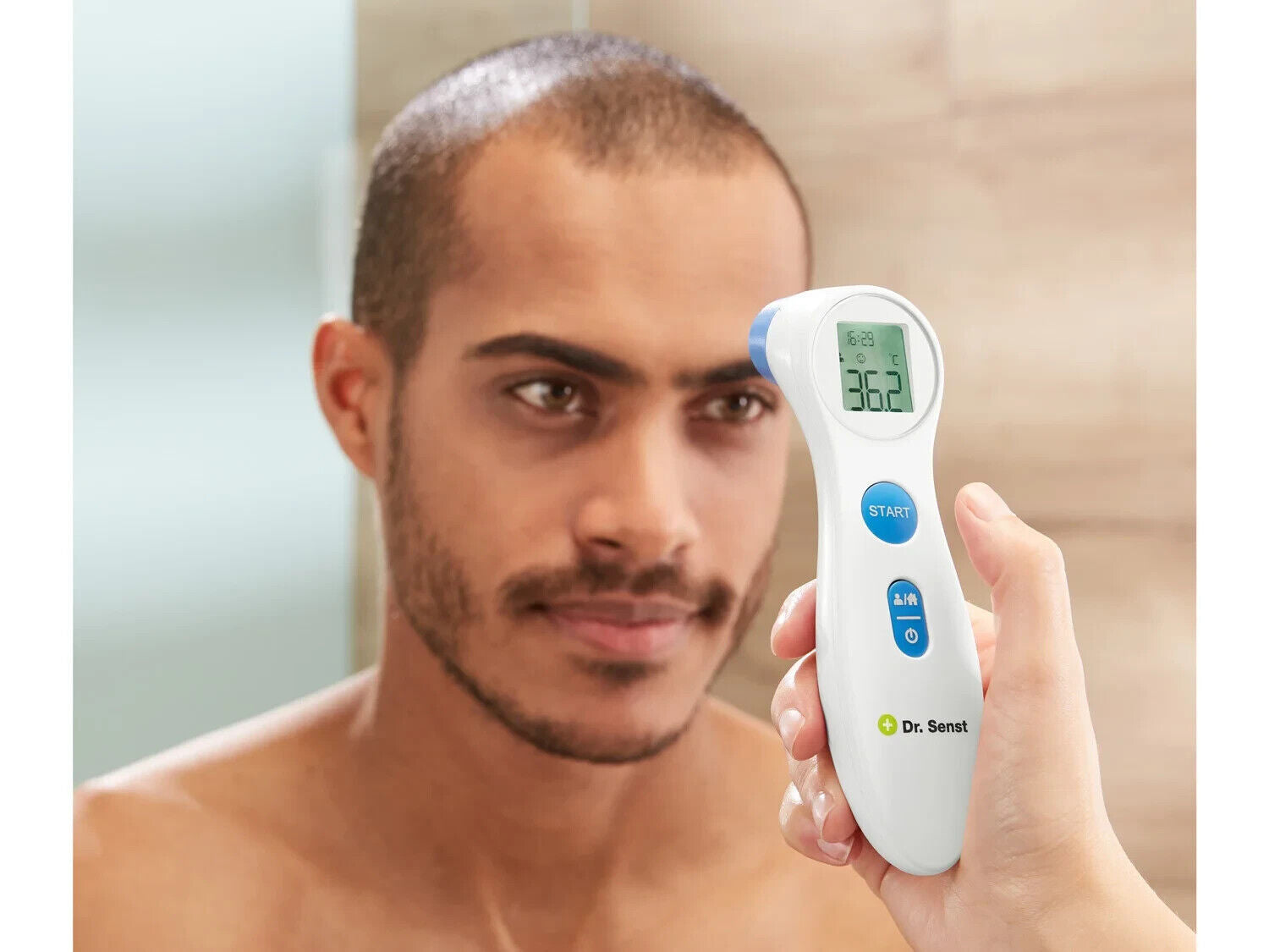 Digital Fieberthermometer Infrarot LCD Thermometer Stirnthermometer kontaktlos