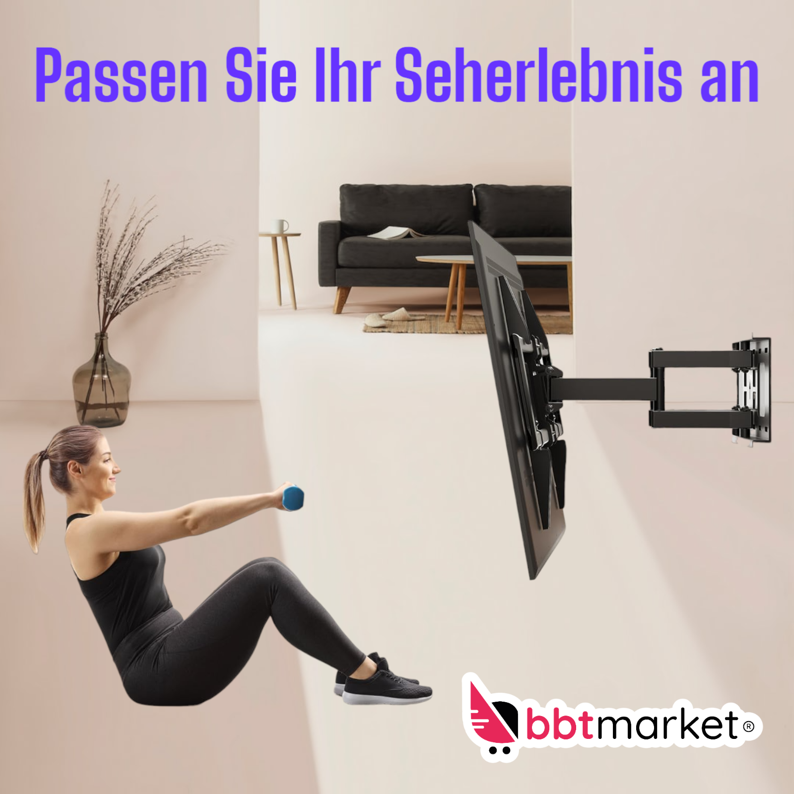 TV Wandhalterung LED LCD 37 – 70 Zoll schwenkbar Wandhalter Fernseher neigbar