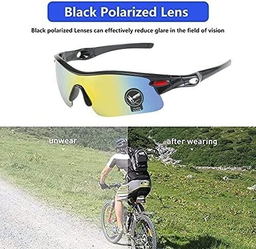 Fahrradbrille Polarisiert Sportbrille Sonnenbrille Brille Farbe Mountainbikebril