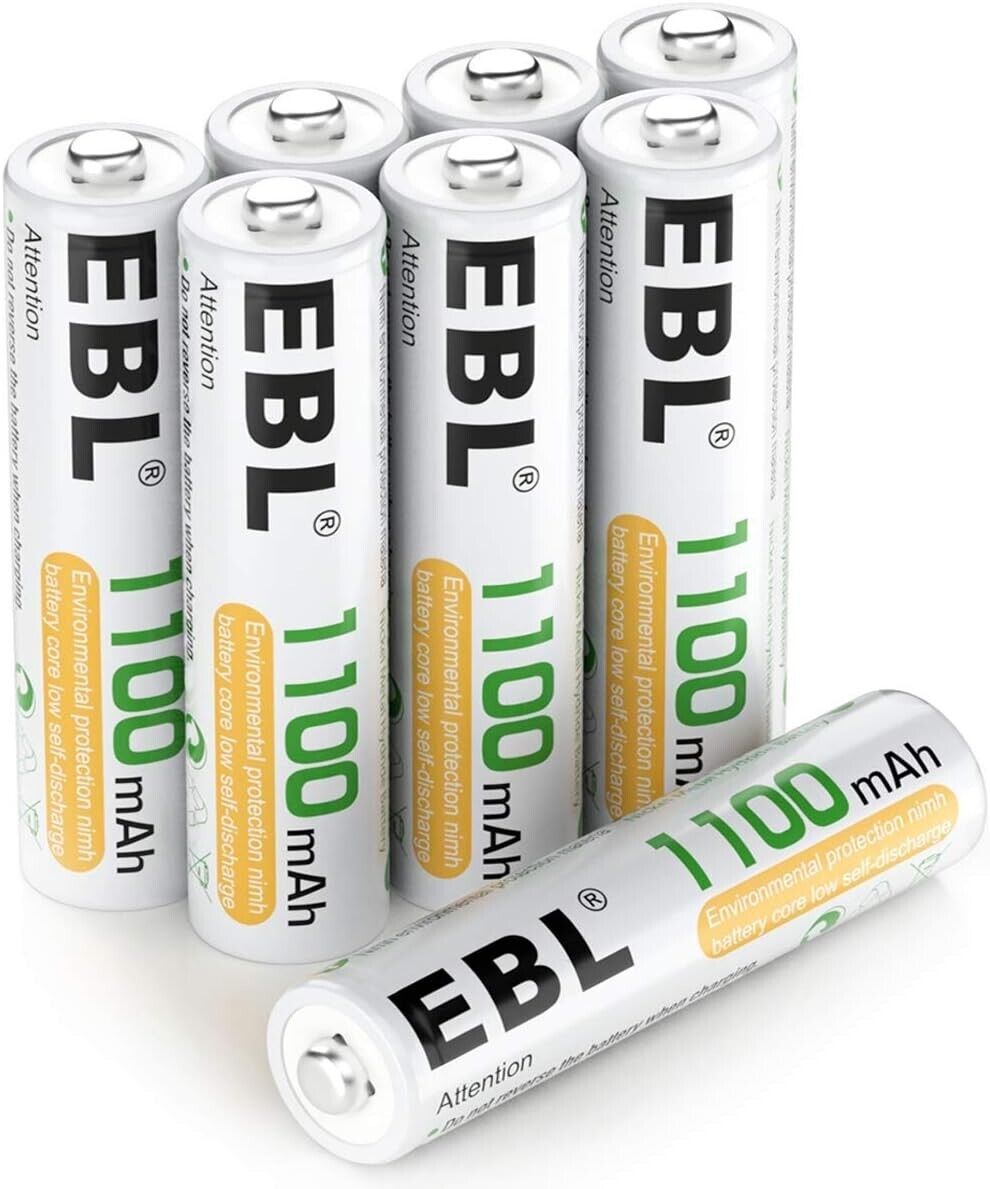 EBL AAA Akku 1100mAh 4/8/12/16 Stück -wiederaufladbare Batterien AAA, Typ NI-MH Batt NEU