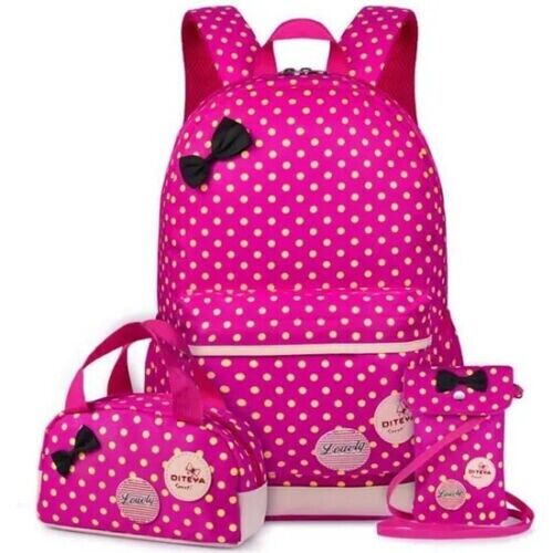 3er Kinder Schultasche Schulrucksack Mädchen Rucksack Backpack Schulranzen DHL
