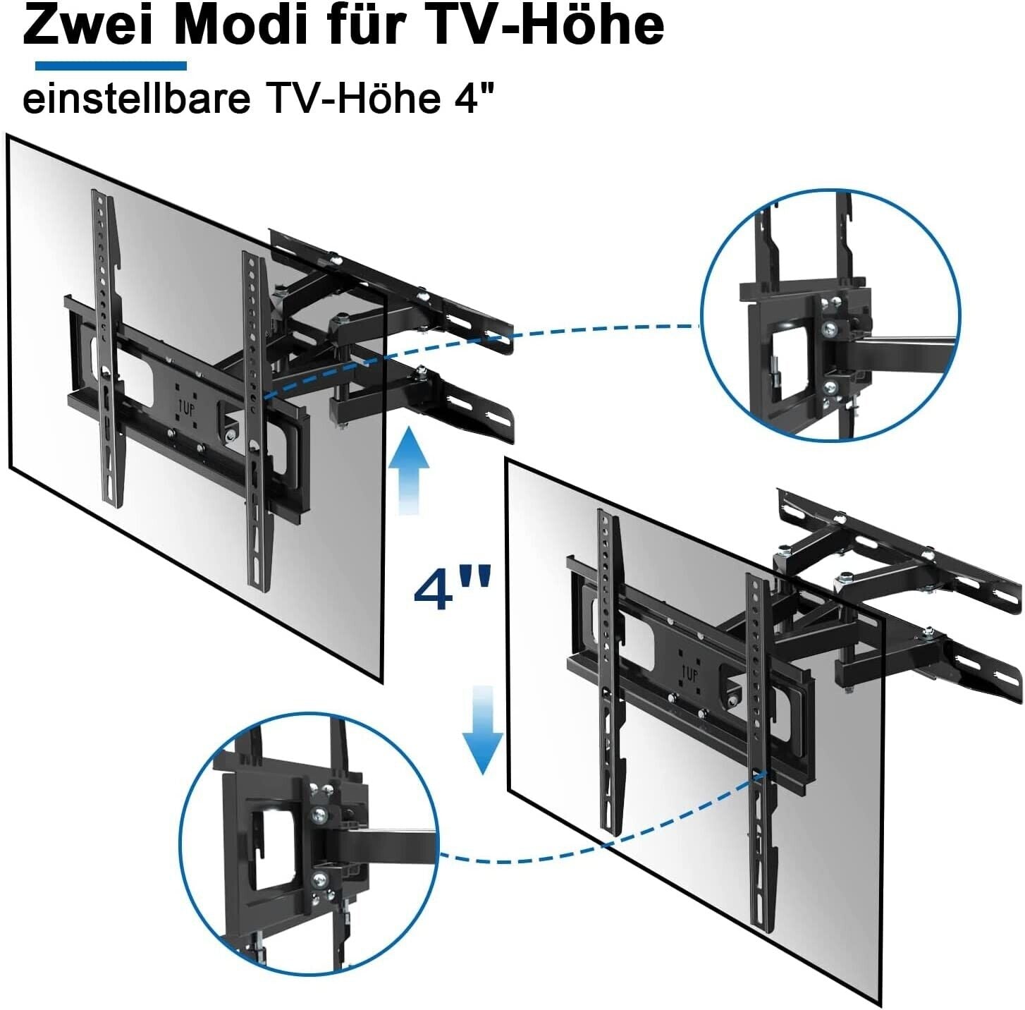 TV Wandhalterung LED LCD 65 Zoll schwenkbar Wandhalter Fernseher neigbar