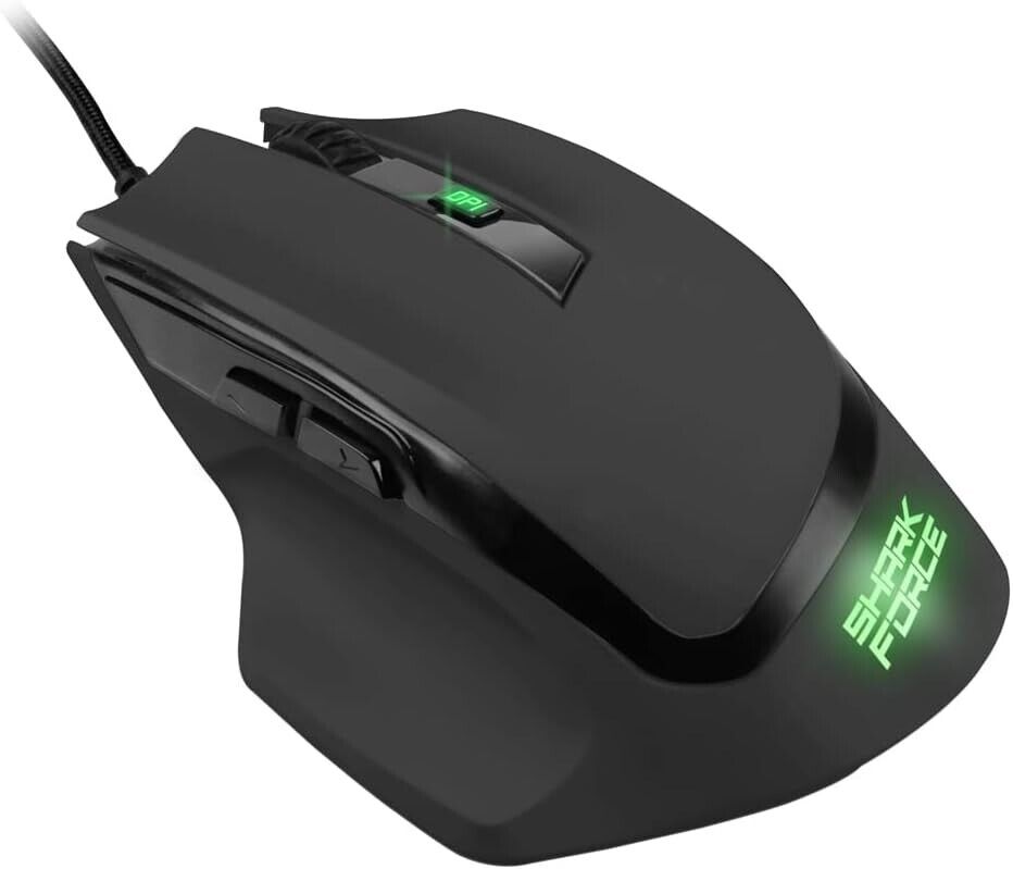 Sharkoon Shark Force Gaming Mouse - Black Edition - Maus 600 bis 1600Dpi schwarz