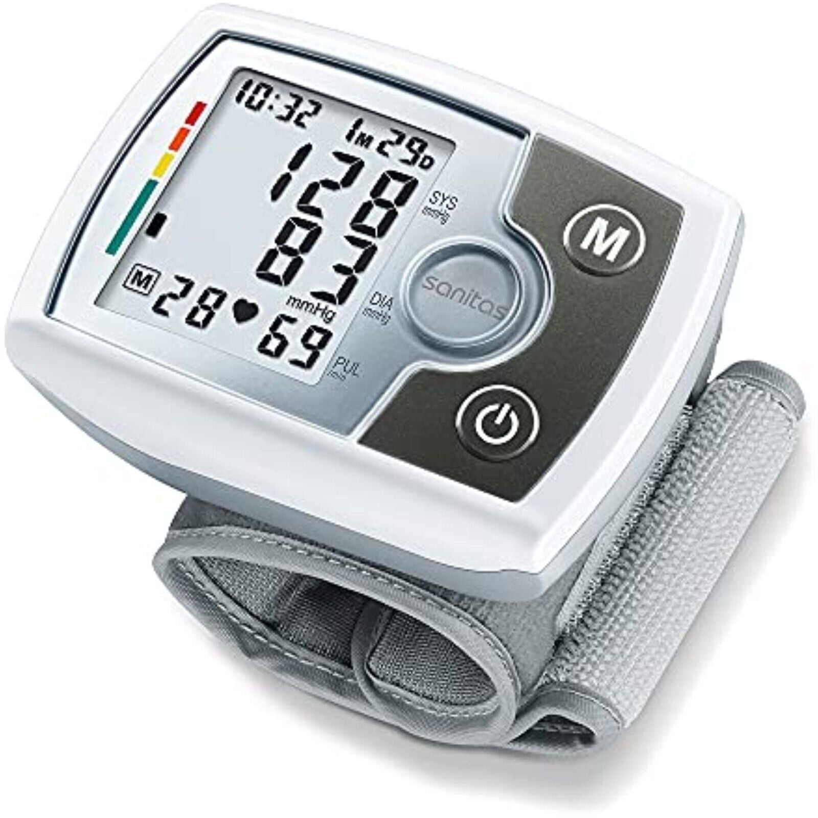 SANITAS Handgelenk Blutdruckmessgerät SBM 03 WHO Automatische Pulsmessung