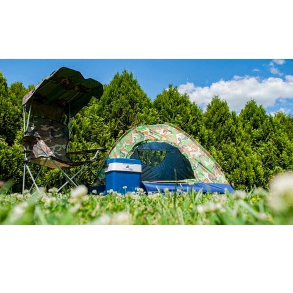 2 Personen Zelt 190x190x125cm Kuppelzelt wasserdicht + Tasche Festival & Camping