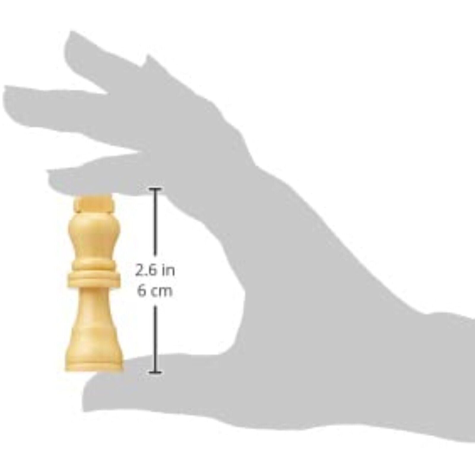 Schach, Dekoratives Schachspiel aus Holz PEARL Schachbrett  19.2x27.6 Neu Chess