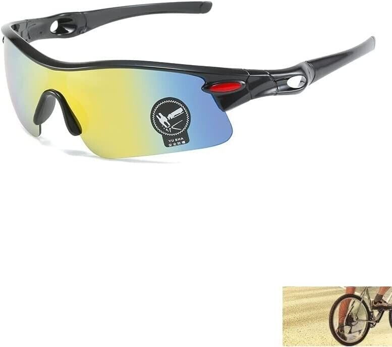 Fahrradbrille Sonnenbrille Fahrrad Brille Sportbrille Herren Sport MTB Winddicht
