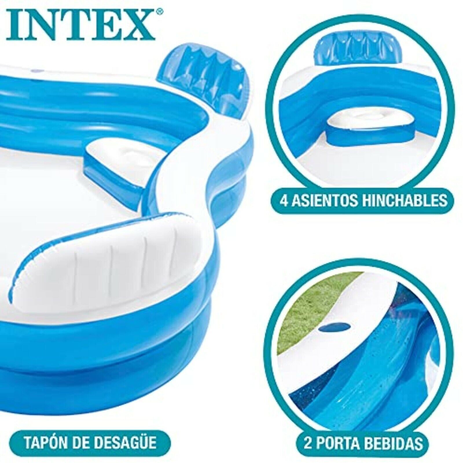 INTEX Swim Center Lounge Family Swimming - SWIMMINGPOOL  - Kinderpool - NEU