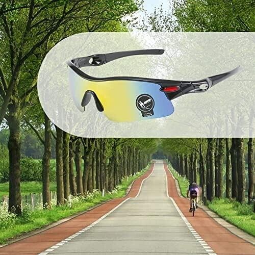 Fahrradbrille Polarisiert Sportbrille Sonnenbrille Brille Farbe Mountainbikebril