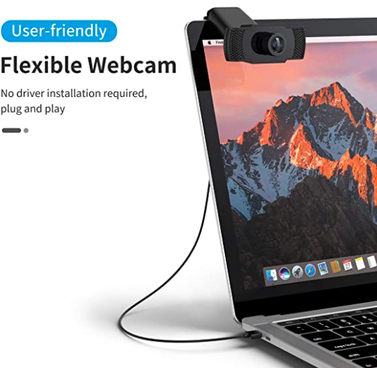 1080P USB Webcam Kamera Full HD Mit Mikrofon für PC Computer Laptop Windows Mac