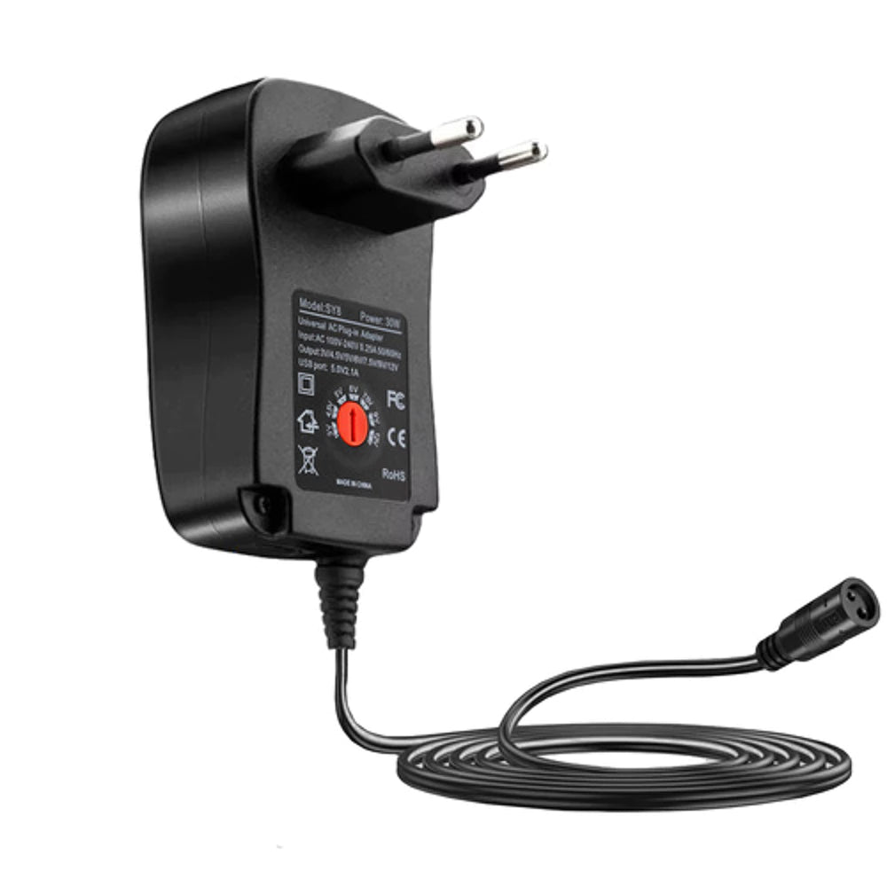 Izoxis Universal Netzteil 3–12V 30W – Spannungsregelung & 6 Adapterstecker
