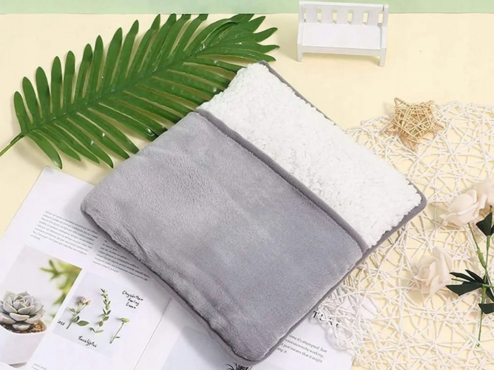 USB Heizkissen Fußwärmer 28x29cm 5W Grau Wärmematte Heizmatte Körper