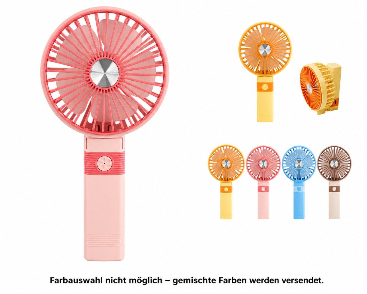 Mini Ventilator USB wiederaufladbar – Tragbare Handventilatoren für Kinder & Erwachsene