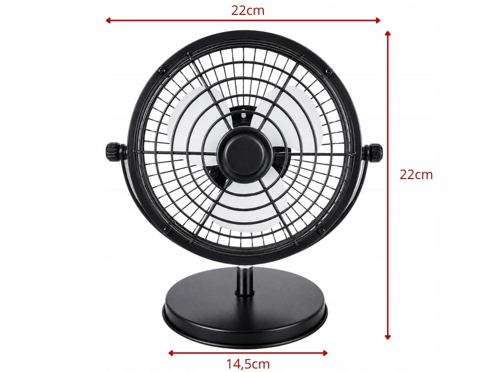 USB Tischventilator Leise Mini Ventilator für Büro Zuhause USB-C 360° Neigbar