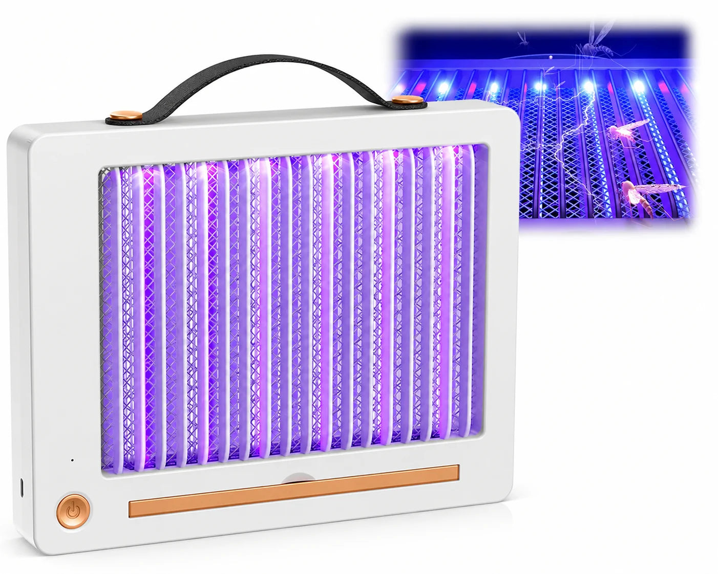 UV Insektenlampe Mückenfalle Fliegenfalle USB wiederaufladbar Insektenvernichter