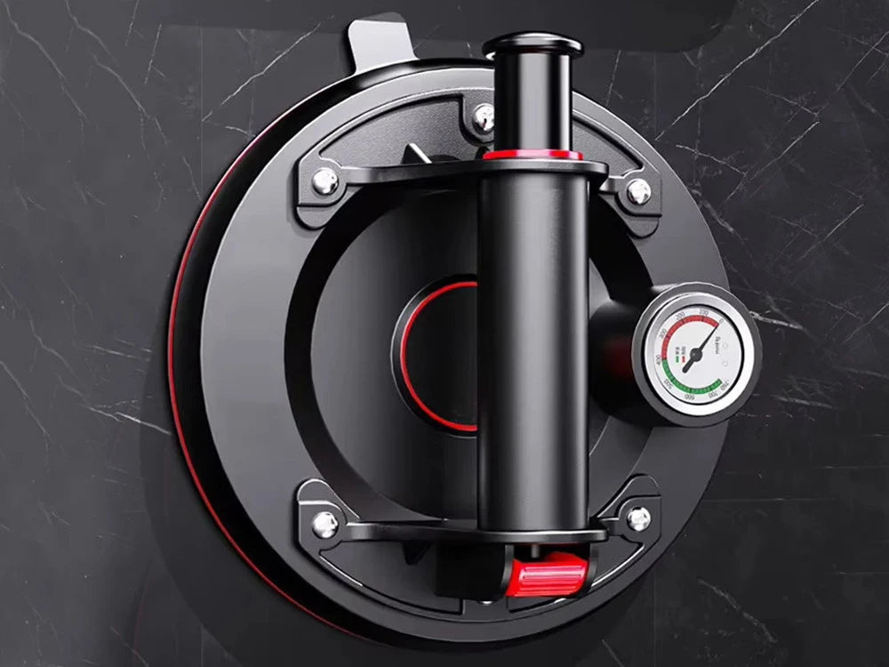 Vakuumheber bis 200 kg mit Manometer & Pumpe – 20 cm Saugnapf für Fliesen, Glas und Steinplatten