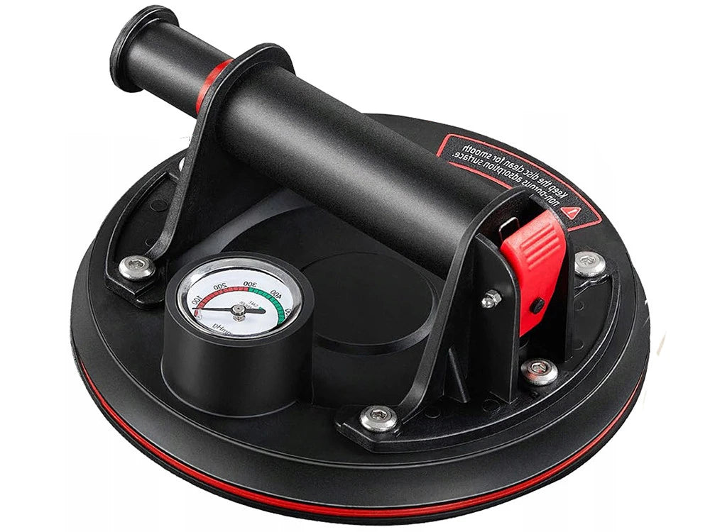 Vakuumheber bis 200 kg mit Manometer & Pumpe – 20 cm Saugnapf für Fliesen, Glas und Steinplatten