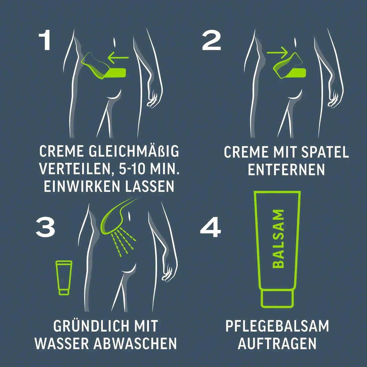 Veet Men Intim Haarentfernungs-Set – 100 ml Enthaarungscreme & 50 ml Pflegebalsam mit Aloe Vera