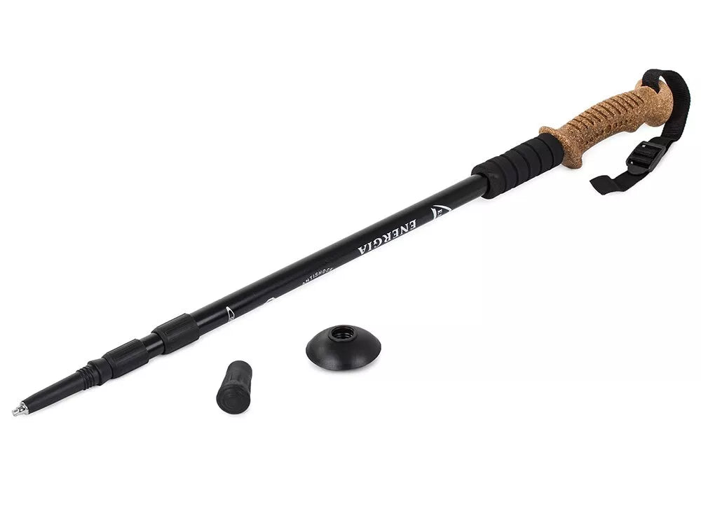 Teleskop Nordic Walking Stöcke Wanderstöcke Antischock 64-135cm Alu Kork 1 PC