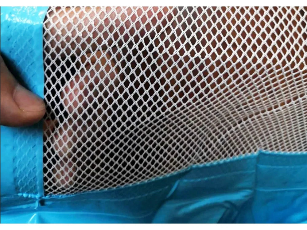 Wasserhängematte Aufblasbar Pool Liege Schwimmmatte Luftmatratze Blau