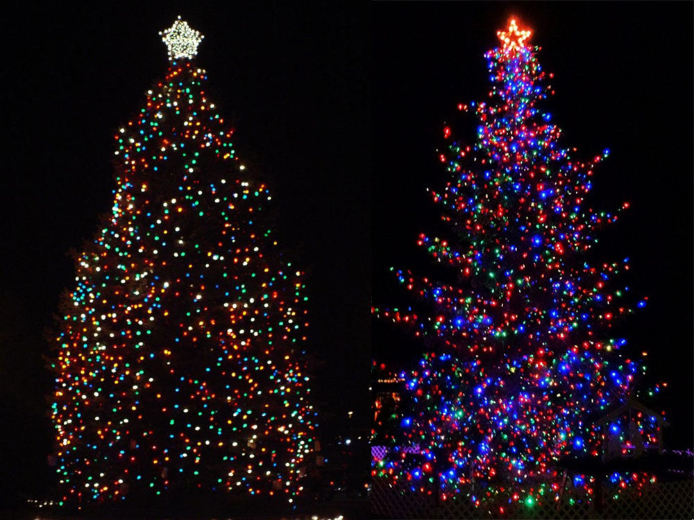 LED Weihnachtsbaum Lichterkette – 10m, 200 Multicolor LEDs, Innenraum, 8 Programme,Mit Verlängerungsanschluss