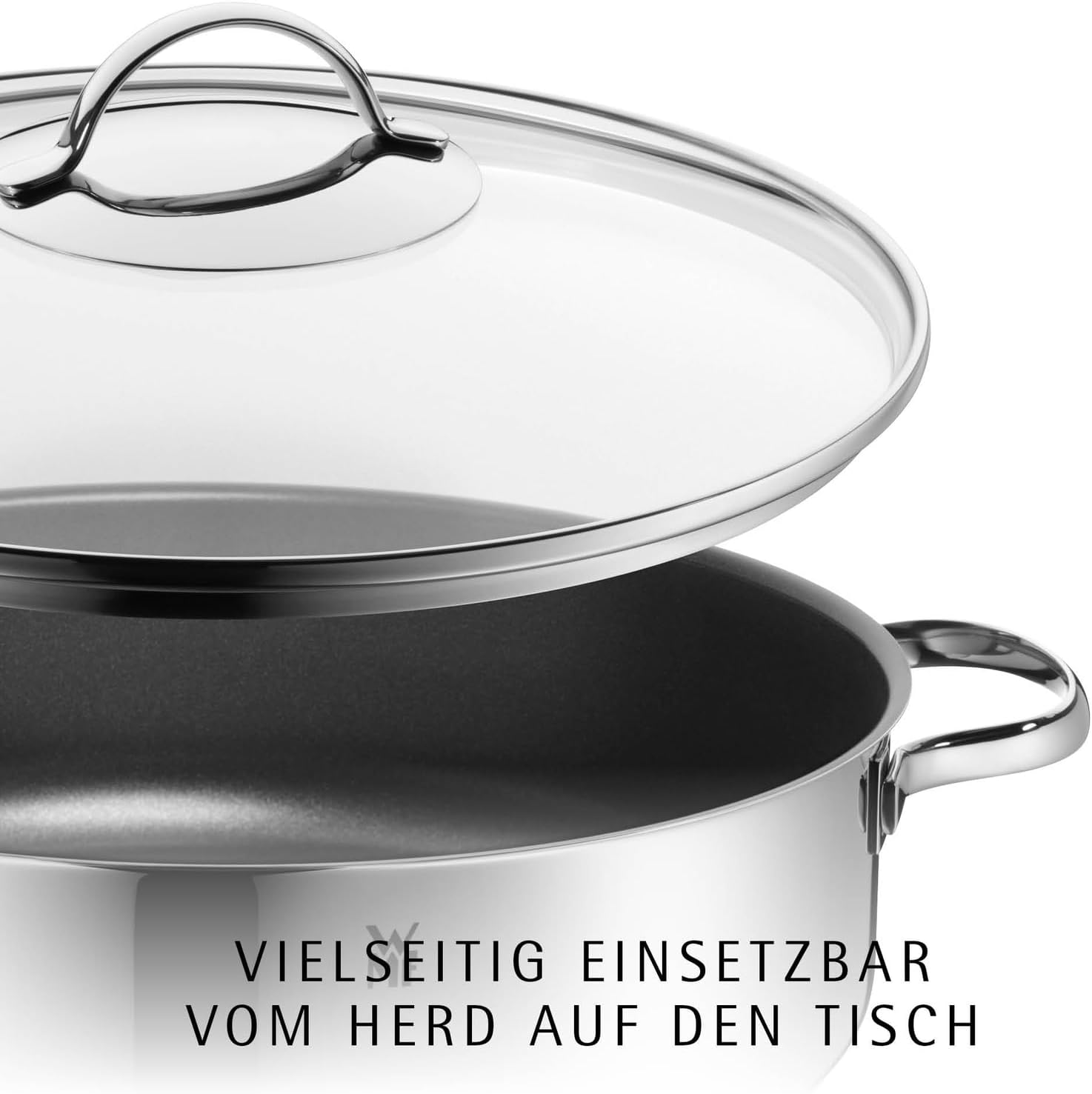 WMF Schmorpfanne 28 cm 5L mit Glasdeckel – Induktion & Backofen geeignet