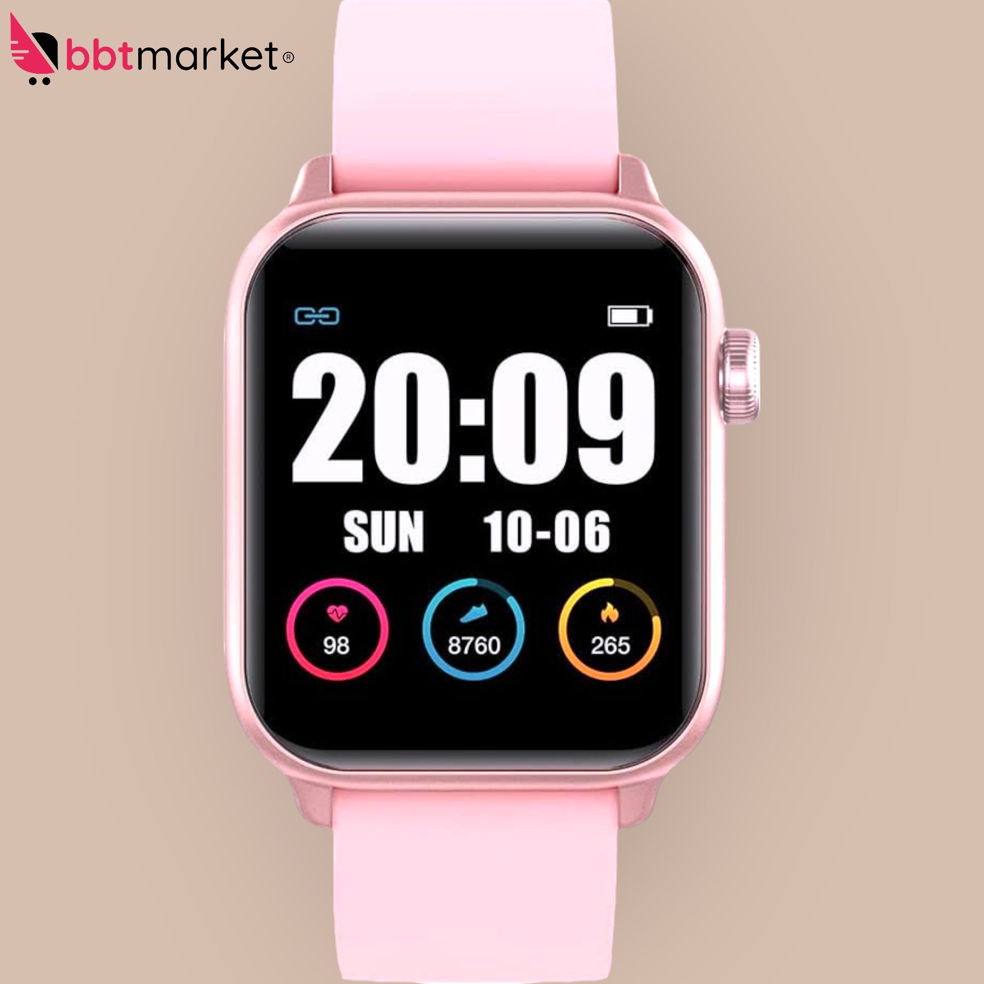 Smartwatch für Damen Herren Fitness Armbanduhr Bluetooth-Anruf 1.3 Touchscreen