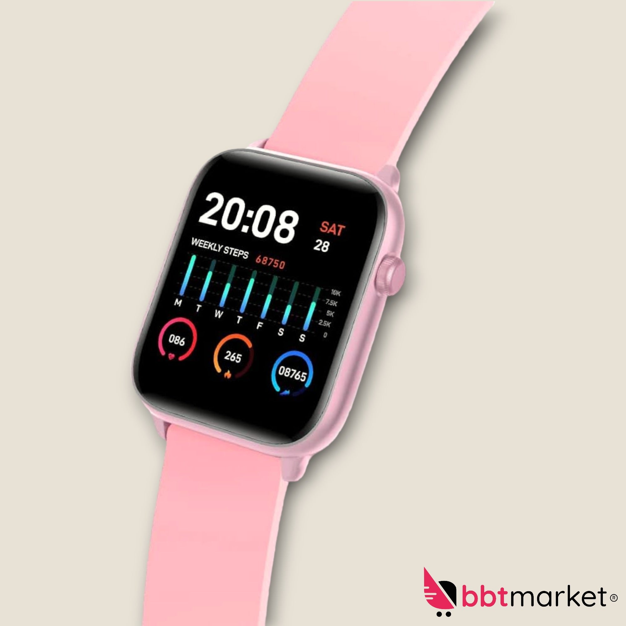 Smartwatch Damen IP68 wasserabweisend Fitness Tracker Smart Watch Schrittzähler