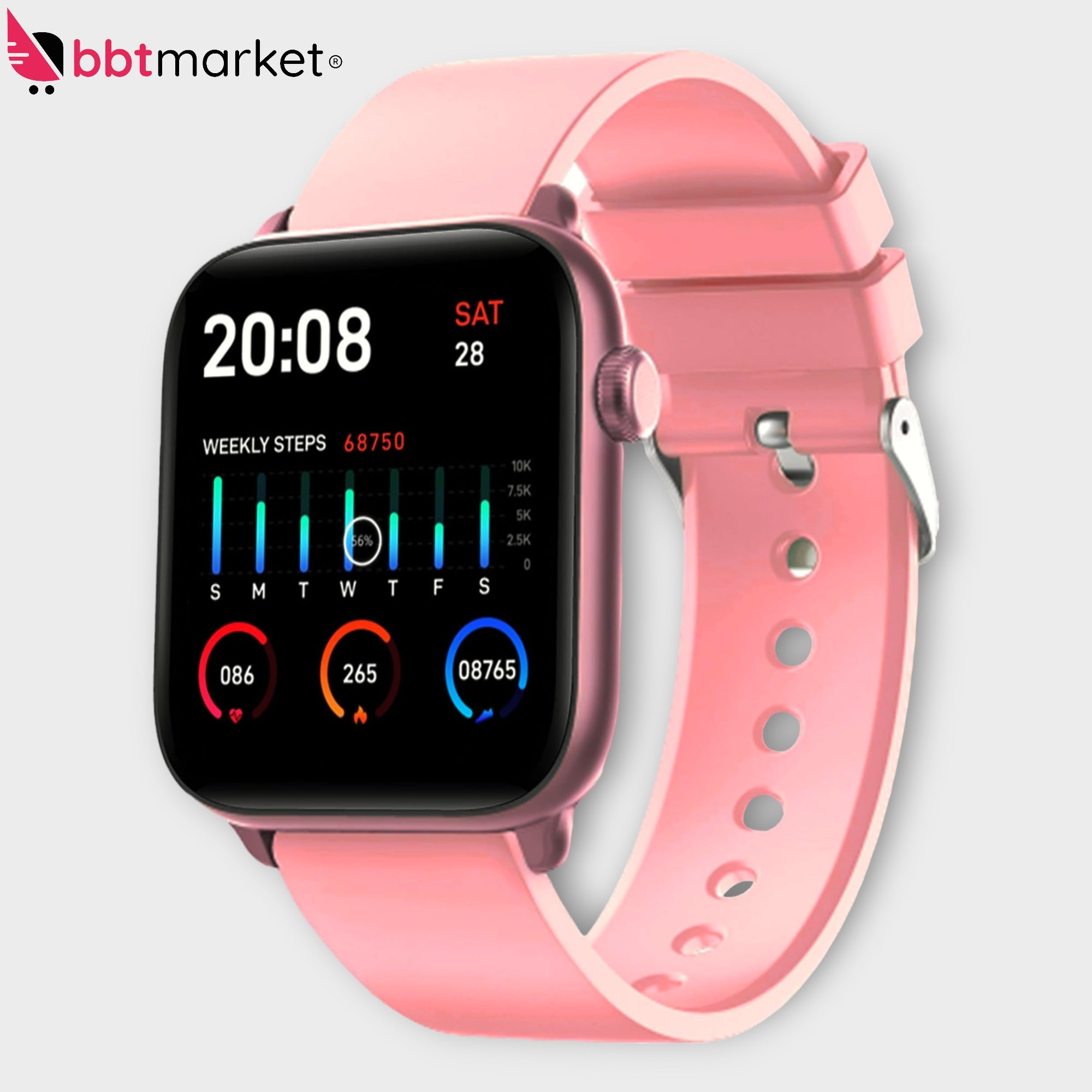 Smartwatch Damen IP68 wasserabweisend Fitness Tracker Smart Watch Schrittzähler
