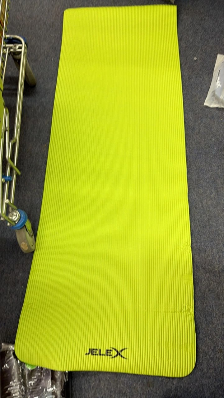 Yoga Matte 180x59cm 0.8cm rutschfest Fitnessmatte grün Training Gym