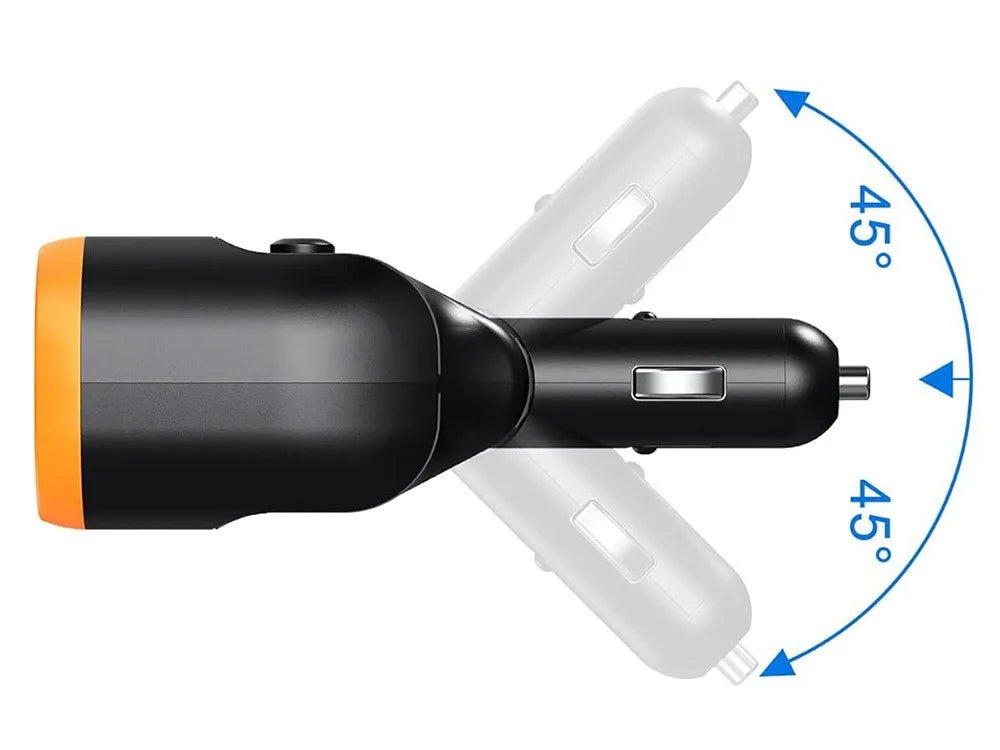 Zigarettenanzünder Verteiler 12V 24V 2 Fach USB-C USB-A QC 3.0 80W Auto Adapter